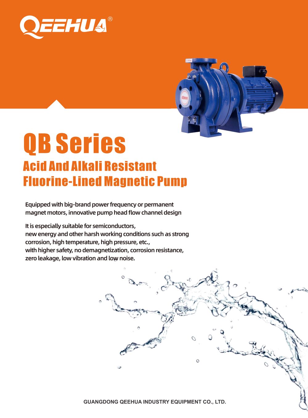 QB Fluorine-lined Magnetic Pump